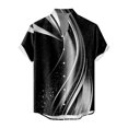 thumbnail image 3 of Men'S Casual Short Sleeved Shirt, Men'S Standing Collar Fashionable Button Up Shirt3XL, 3 of 4