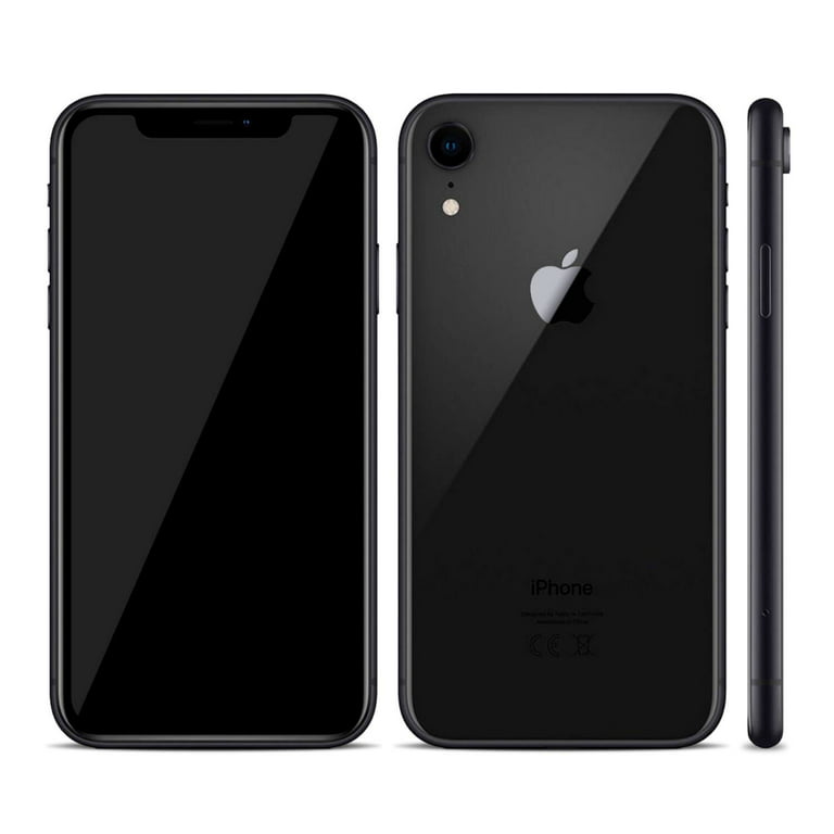 Apple iPhone XR 64GB Fully Unlocked (Verizon + Sprint + GSM Unlocked) -  Black (Poor Cosmetics, Fully Functional)
