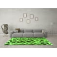 thumbnail image 3 of Ahgly Company Indoor Round Abstract Green Modern Area Rugs, 7' Round, 3 of 4
