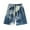 Dark Blue, variant on JIUKU Mens Beach Shorts Elastic Waist Drawstring Casual Shorts Gradient Color Summer Vacation Shorts
