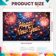 thumbnail image 3 of Festive Design Happy New Year Banner Decorative Accents Celebration Background for Holiday Party Celebration Indoor Decoration New Year Event, 3 of 9