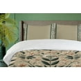 thumbnail image 2 of Ambesonne Sage Duvet Cover Set, Ethnic Essence Soft Hue Floral, Twin, Beige Dark Green and Peach, 2 of 4