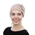 thumbnail image 4 of NYFASHION101 Stone Accent Hand Knitted Flower Winter Headband Headwrap - NAG15Y, Rose, 4 of 4