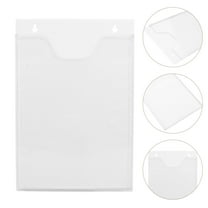 KALLORY Brochure Holder Acrylic Literature Holder Clear Rack Card Holder Wall Mount Holder