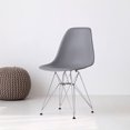 thumbnail image 3 of Heavenly Collection Grey Chrome Chair SET OF 2, 3 of 9