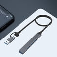 thumbnail image 1 of USB Hub USB A USB C Extension Hub Transmisión de datos para mouse (4 puertos), 1 of 9