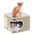 thumbnail image 1 of Cama para Gato Garnpet Cubo Casa Interior con Rascador y Tienda, 1 of 6