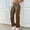 B_ Brown, variant on Women's Fashion Solid Multi-Pocket Cargo Pants, Loose Wide Leg Utility Trousers, Streetwear Casual Long Pants Black S