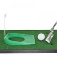 thumbnail image 4 of Golf Putting Cup Green Golf Ball Putting Mat Golf Training Aid with Hole Flag for Indoor Outdoor Golf Practice, 4 of 6
