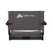 Ozark Trail Hard Arm Stadium Seat, Gray
