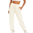 thumbnail image 1 of CHUANK Pantalon de Jogging pour Femmes, Pantalon de Sport de Course, Vert Armée, 1, 1 of 4