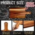 thumbnail image 5 of 5/10-Pack Acacia Wood Cutting Boards with Handles, 15.7×7.8" Large Kitchen Chopping Boards for Vegetables, Meat & Cheese, Dishwasher Safe, Durable for Home Chefs, 5 of 10