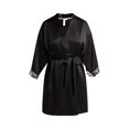 thumbnail image 2 of Joyspun Women’s Lace Trim Satin Robe, Sizes S to 3X, 2 of 6