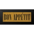 thumbnail image 2 of Harbick, N 14x7 Black Modern Framed Museum Art Print Titled - Bon Appetit IV, 2 of 5