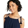 thumbnail image 4 of Time and Tru Women's Tie Shoulder Midi Dress, Sizes XS-XXXL, 4 of 4