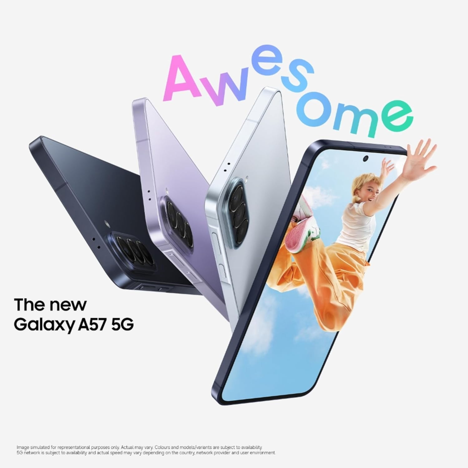Samsung Galaxy A57 5G（128GB) sim free Samsung Galaxy A57 5G 2026 (128GB Storage, 8GB RAM) – Brand New