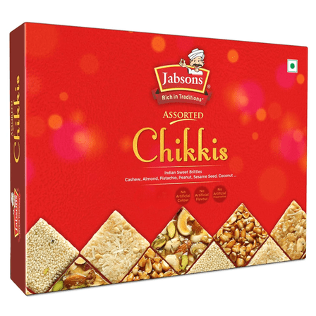 Jabsons - Chikki Assorted, Indian Sweet Brittles, 800 G