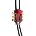 thumbnail image 2 of KLKCMS Guitare de Musique Country Mode Western Cowboy Rodéo Bolo Tie bola Rouge, 2 of 3