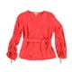 thumbnail image 1 of Blusa De Punto Con Pliegues Bar III Para Mujer Naranja XS Tejer, 1 of 2