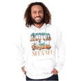 thumbnail image 5 of Exotic Miami Vintage Muscle Car Men's Big & Tall Graphic Hoodie Brisco Brands 4X, 5 of 6