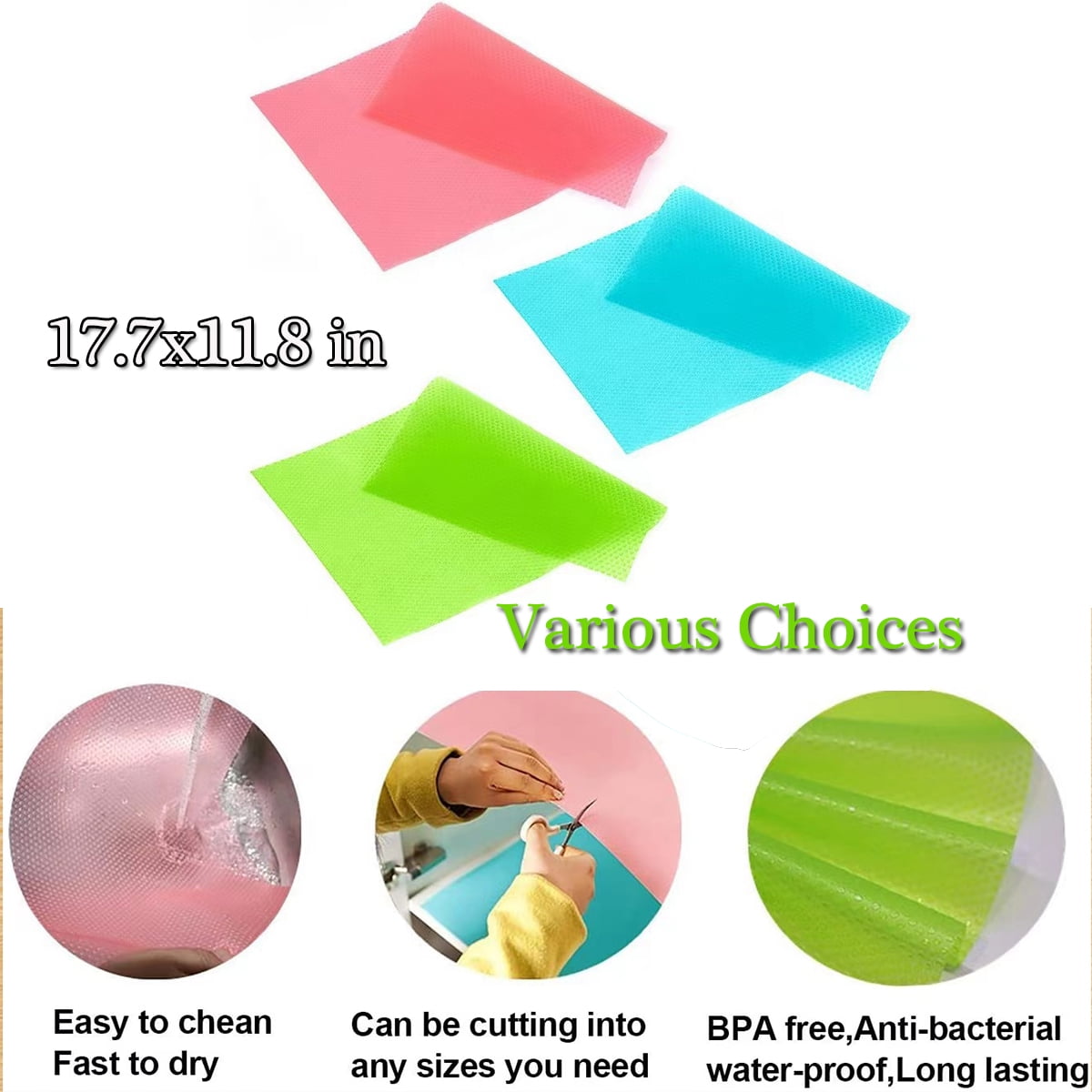 Refrigerator Liner Shelf Refrigerator Pad Washable, Refrigerator