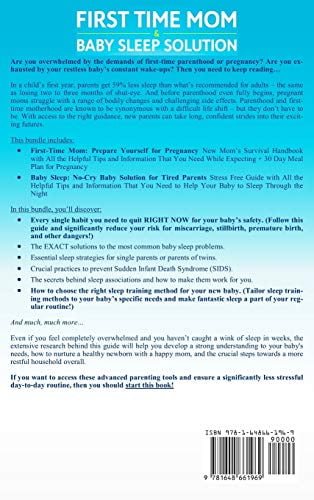 First Time Mom &amp; Baby Sleep Solution 2-in-1 Book: No Need to Panic, Pregnancy Guide to Be Ready for What is Coming i, (Hardcover)