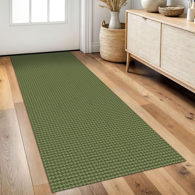 Braided Area Rug x Ft Washable Rugs for Entryway Throw Rugs Rubber Backed Boho Door Mat Indoor Entrance Cotton Kitchen Rugs Woven Front Door Rug for Foyer Living Room Tan/