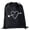 Arrow Heart-Black, variant on Valentine's Day Bags, Mini Drawstring Cinch Backpacks, Valentines Day Gift Bags