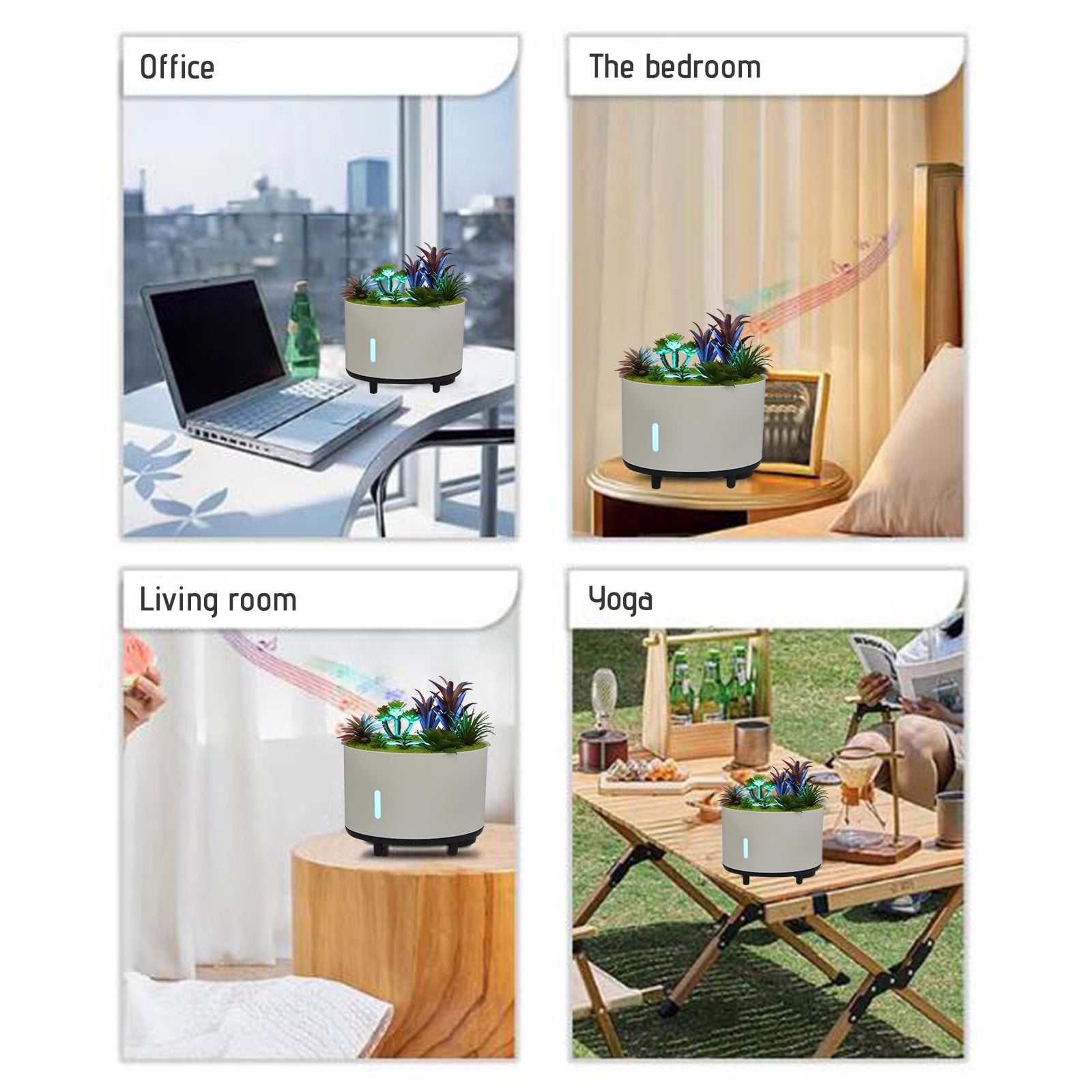 VBODN Humidifier,Humidifier for Room,Steam Vaporizer Humidifier,Travel Humidifier,for Bedroom and Office, Easy To Clean