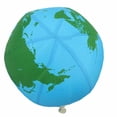 thumbnail image 1 of 1 pieza de pelota de látex inflable, globo de tela de nailon, juguete para jugar al aire libre, pelota de interacción entre padres e hijos para niños (Tierra), 1 of 6