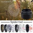 thumbnail image 2 of Spider Web Gel Polish Nail Art Design Zwart Uv Schilderen Gel Zijde Lijnen Vernissen, 2 of 5