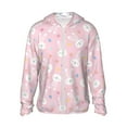 thumbnail image 1 of Saiise Easter Cute Rabbit Pattern Sun Protection Hoodie for Men and Women, Lightweight Quick-Dry Windproof with Hood and Zip-XX-Large, 1 of 7