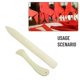thumbnail image 4 of 2pcs Set Bone Folder Craft Tools Pastic Open Leather Folding Creasing Paper DIY Handmade Bookbinding Cards Tool Scrapbooking, 4 of 5