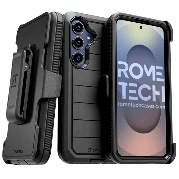 Rome Tech Black Cell Phone Case for Samsung Galaxy S25 (2025)