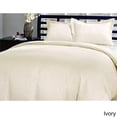 thumbnail image 5 of Blue Ridge Home Fashions Damask Stripe 230 Thread Count 3-piece Duvet Cover Set Chocolate King 3 Piece, 5 of 5