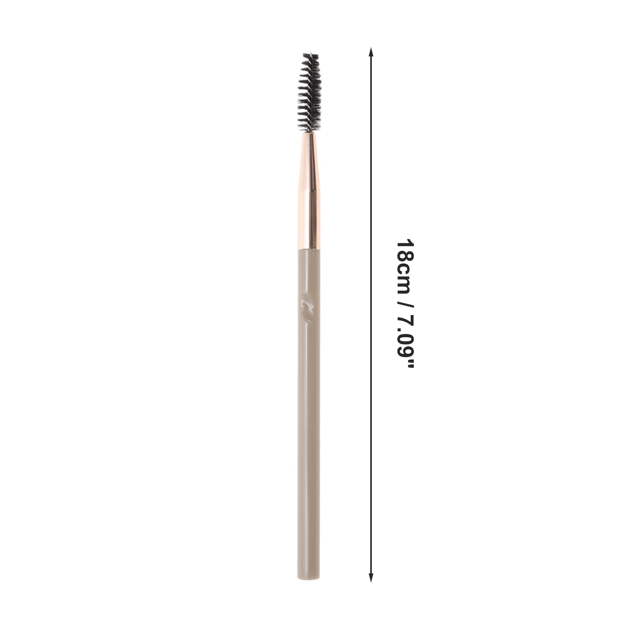 Unique Bargains 1 Pc Durable Eyebrow Brush Light Coffee Color