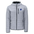thumbnail image 2 of Men's-Cutter & Buck  Gray Memphis Tigers Rainier Eco PrimaLoft Hooded Full-Zip Jacket, 2 of 3
