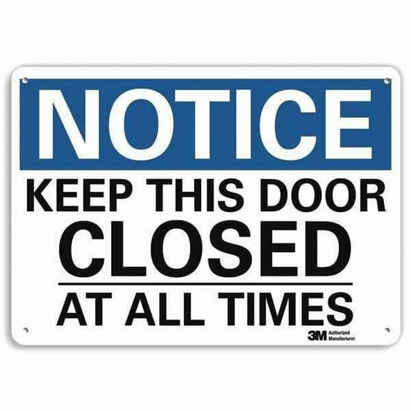 Lyle Notice Sign,10 in x 14 in,Aluminum U5-1299-RA_14X10