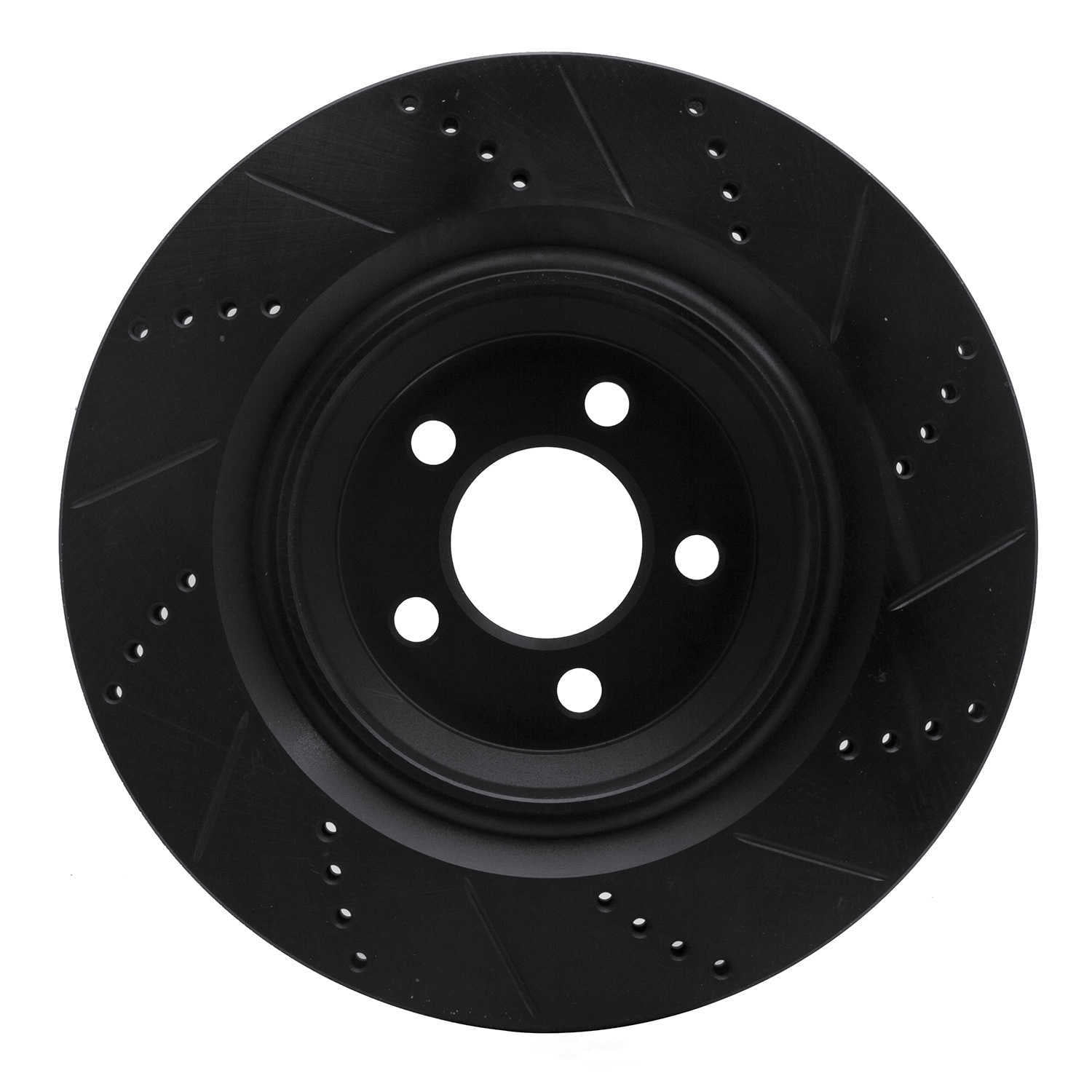 Dynamic Friction Company 633-39020L DFC Brake Rotor - Drilled And Slotted - Black
