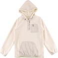 thumbnail image 4 of Povozer Girls Zip Up Hoodies Teen Fleece Full-Zip Sweatshirts Jacket,Girls Fleece Pullover Hooded Sweatshirt Hoodie For Teen Girl Winter Button Jacket Coat with Pocket Size 13-14 Years,Beige, 4 of 6