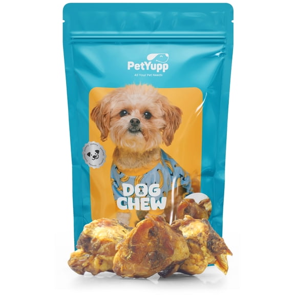 PetYupp Beef Knee Caps for Dogs, Natural & Single Ingredient Dog Chews, 10 Count