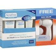 Acnefree Sensitive Skin Acne Clearing System with Free Cleansing Brush, 10.4 Ounce