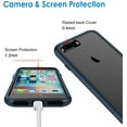 thumbnail image 4 of JETech Case for iPhone 8 Plus and iPhone 7 Plus 5.5-Inch, Shock-Absorption Bumper Cover, Anti-Scratch Clear Back (Navy), 4 of 6
