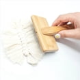 thumbnail image 5 of 3X Cepillo de Borlas para Alfombras Alfombra Macramé Peine de Tejido Cuerda de Algodón para Tejer Tapices Herramientas de Peine de Cardado de Nudo Abierto A, 5 of 5