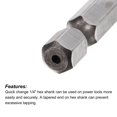 thumbnail image 4 of Unique Bargains M8 x 1.25 Uncoated High Speed Steel Combination Drill Tap Bit 2.83' Length, 4 of 6