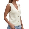 thumbnail image 3 of PRETTYGARDEN Women's Button Up Sweater Vest, Sizes S-XXL, 3 of 6