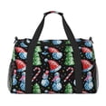 thumbnail image 1 of Balery Disco Mirror Ball Snowman Bolsa de Gimnasio para Mujeres, Bolsa de Viaje con Bolsillo Húmedo, Bolsa de Fin de Semana para Mujeres, Bolsa de Viaje Resistente al Agua, 1 of 7