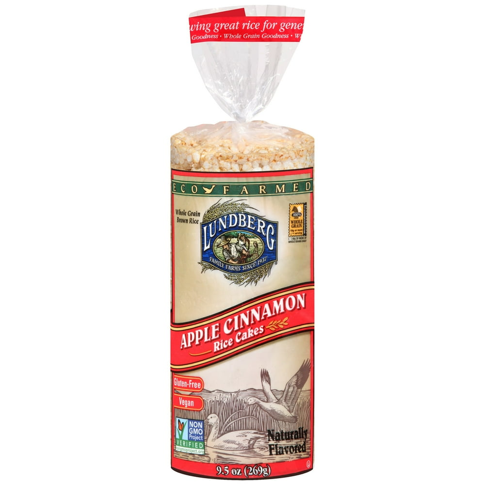 Lundberg EcoFarmed Apple Cinnamon Rice Cake, 9.5 Ounce Units Walmart