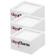 thumbnail image 1 of Caja Resistente para Joyería GlamWhite3 3Pzas Blanco 3x3x1.7cm Plástico Interior Terciopelo Joyero con Logo., 1 of 2