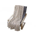 thumbnail image 3 of Geometric Soft Flannel Fleece Throw Blanket, Abstract Diamond Lines Simplistic Thin Stripes Warm Tones, Cozy Plush for Indoor and Outdoor Use, 50" x 70", Pale Orange Vermilion, by Ambesonne, 3 of 5
